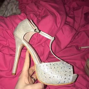 rhinestone tstrap platform heels
